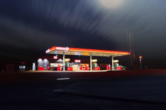 Drive Through Gas Station