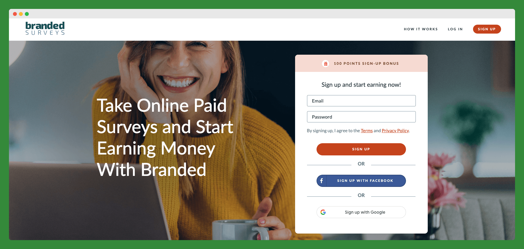 Branded Surveys Online Paid Surveys Page